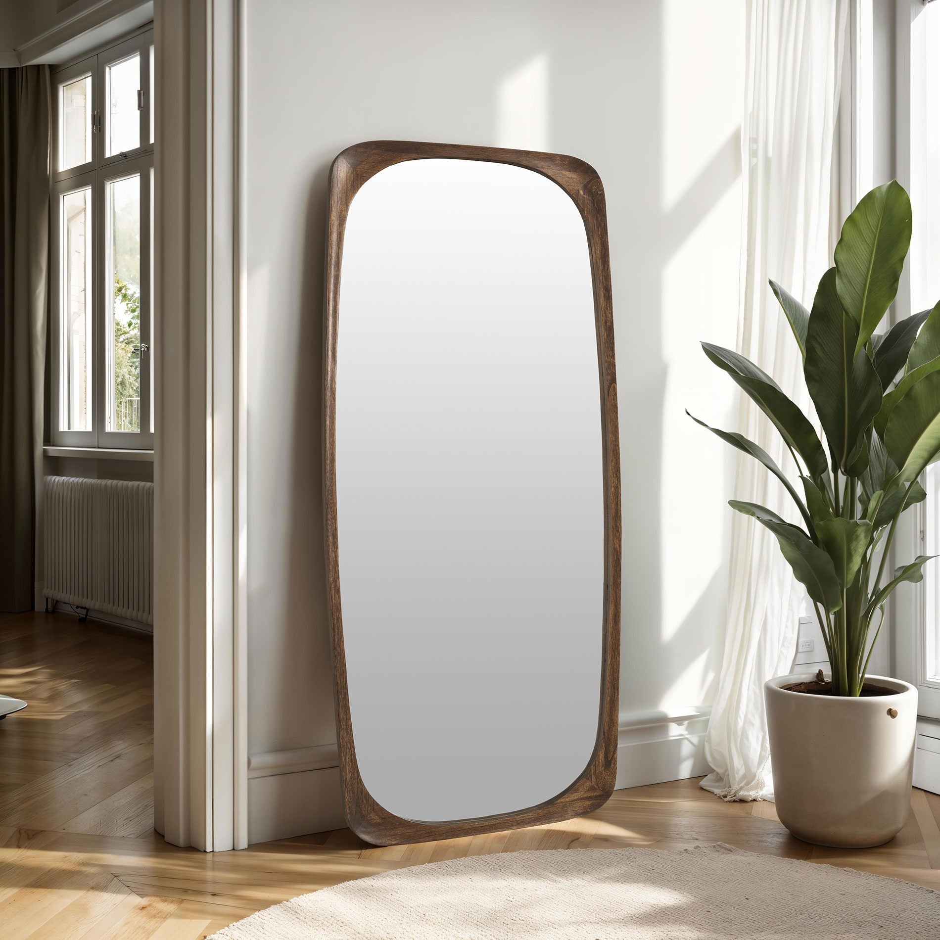 Miroir rectangulaire à angles arrondis