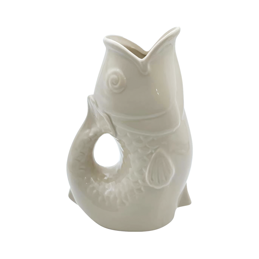 Vase poisson  L opjet blanc