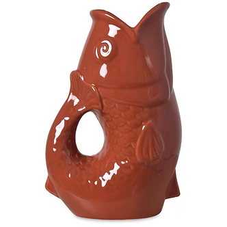 Vase poisson L terracotta opjet