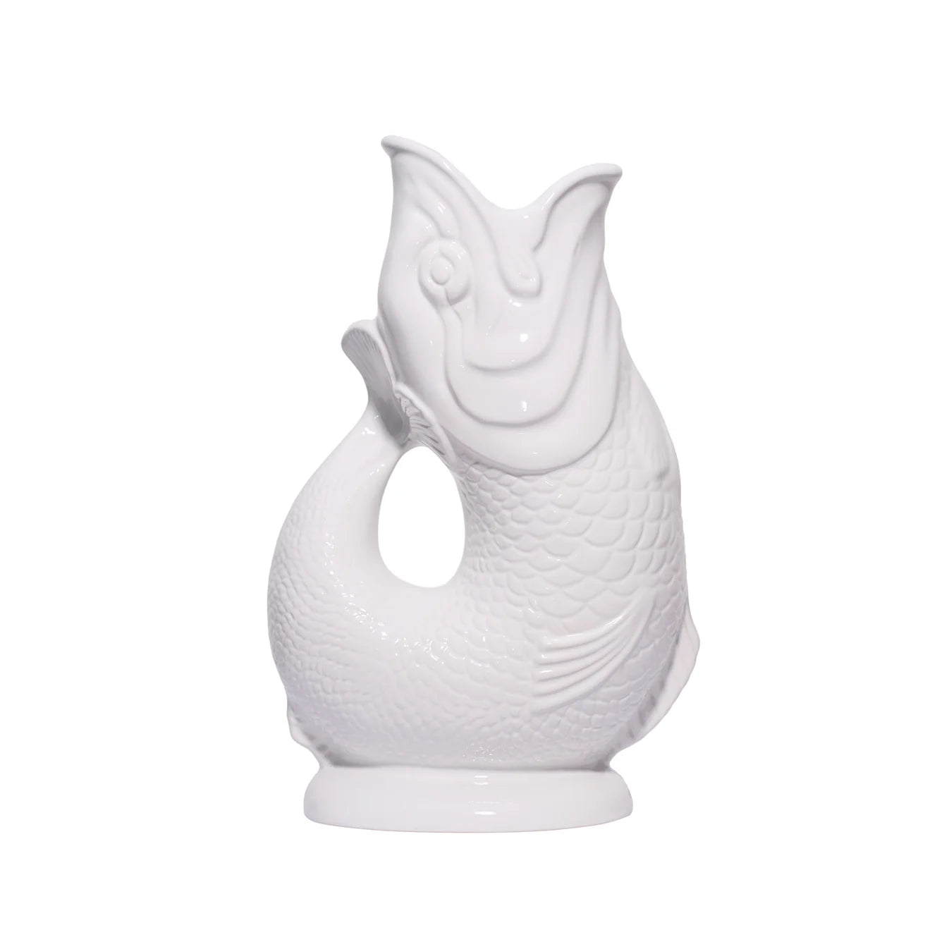 Vase poisson gluckigluck glouglou blanc