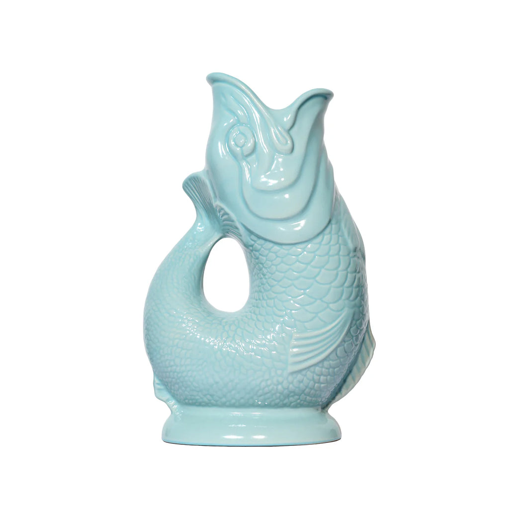 Vase poisson gluckigluck glouglou eau de nil