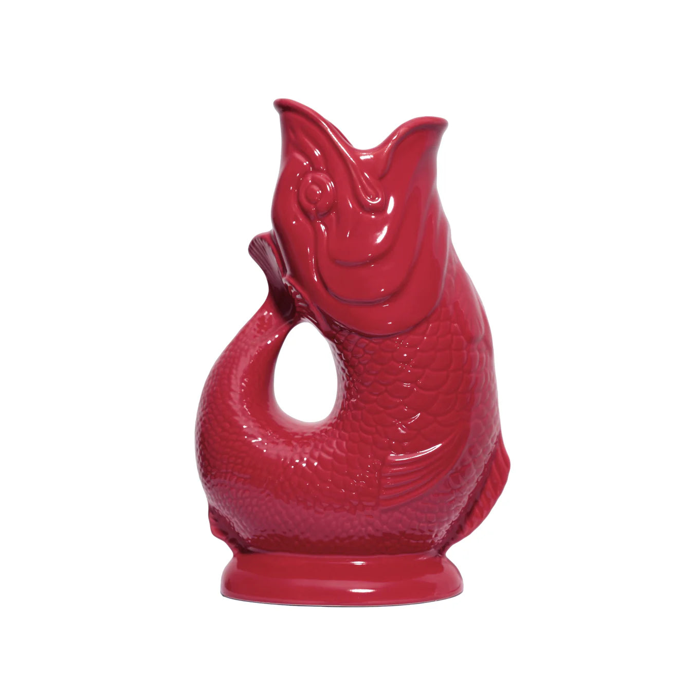 Vase poisson gluckigluck glouglou rouge baie
