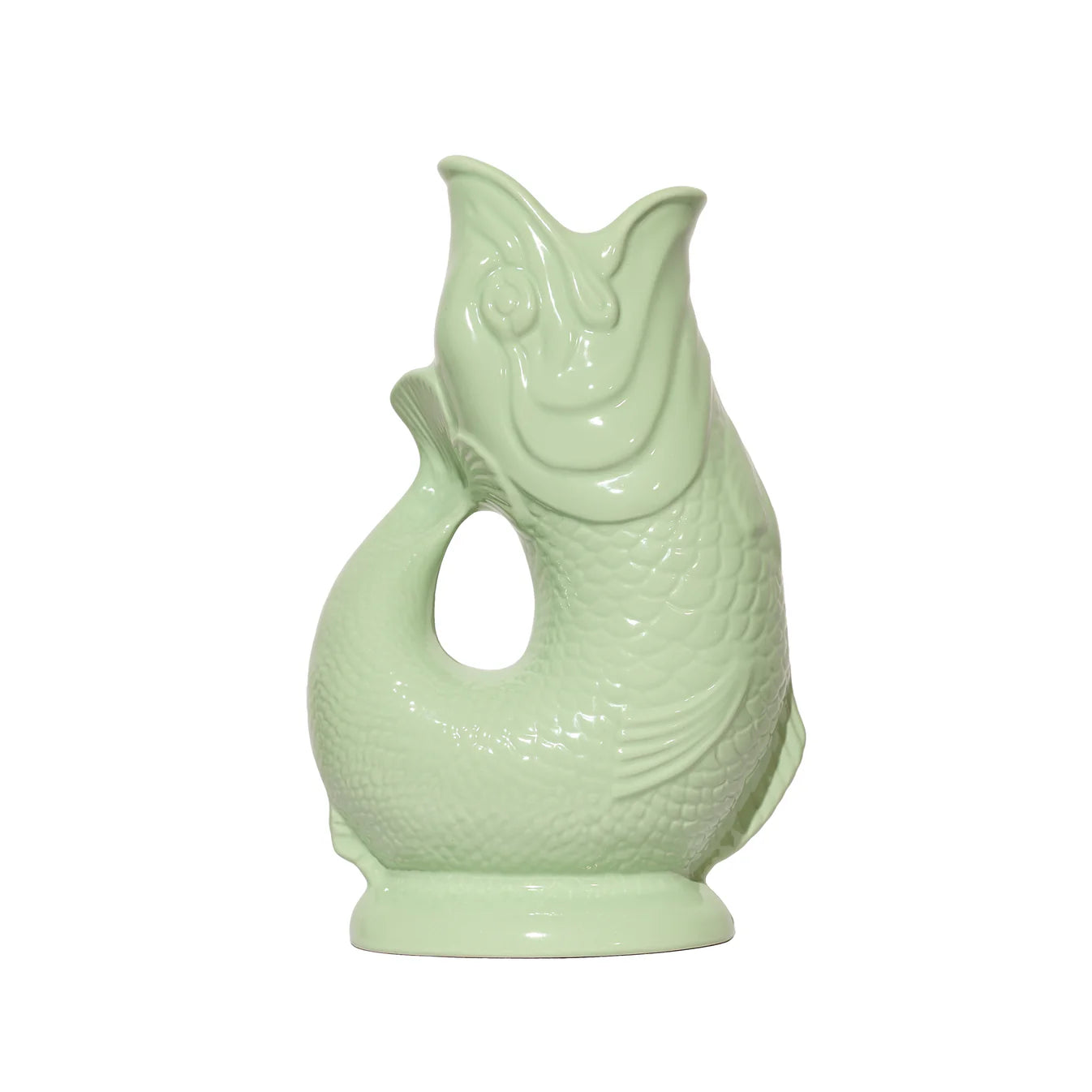 Vase poisson gluckigluck glouglou vert pistache