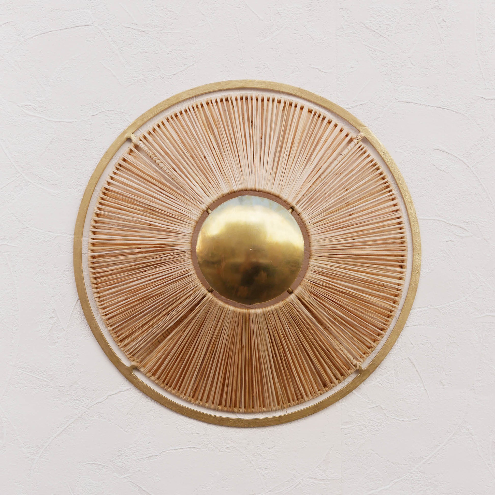 applique Rond raphia raphia et fer honore deco