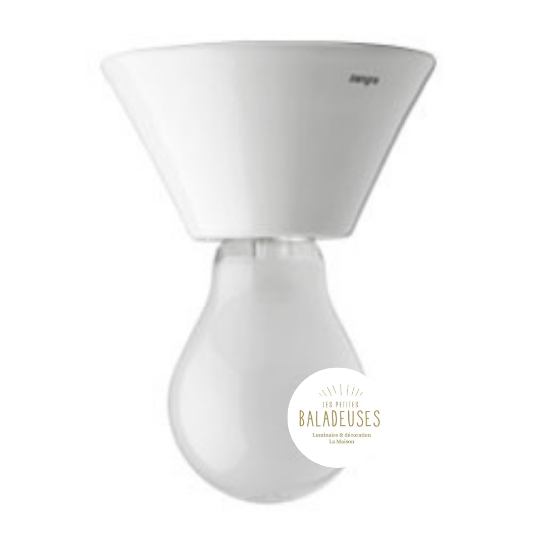 applique porcelaine cone blanche zangra