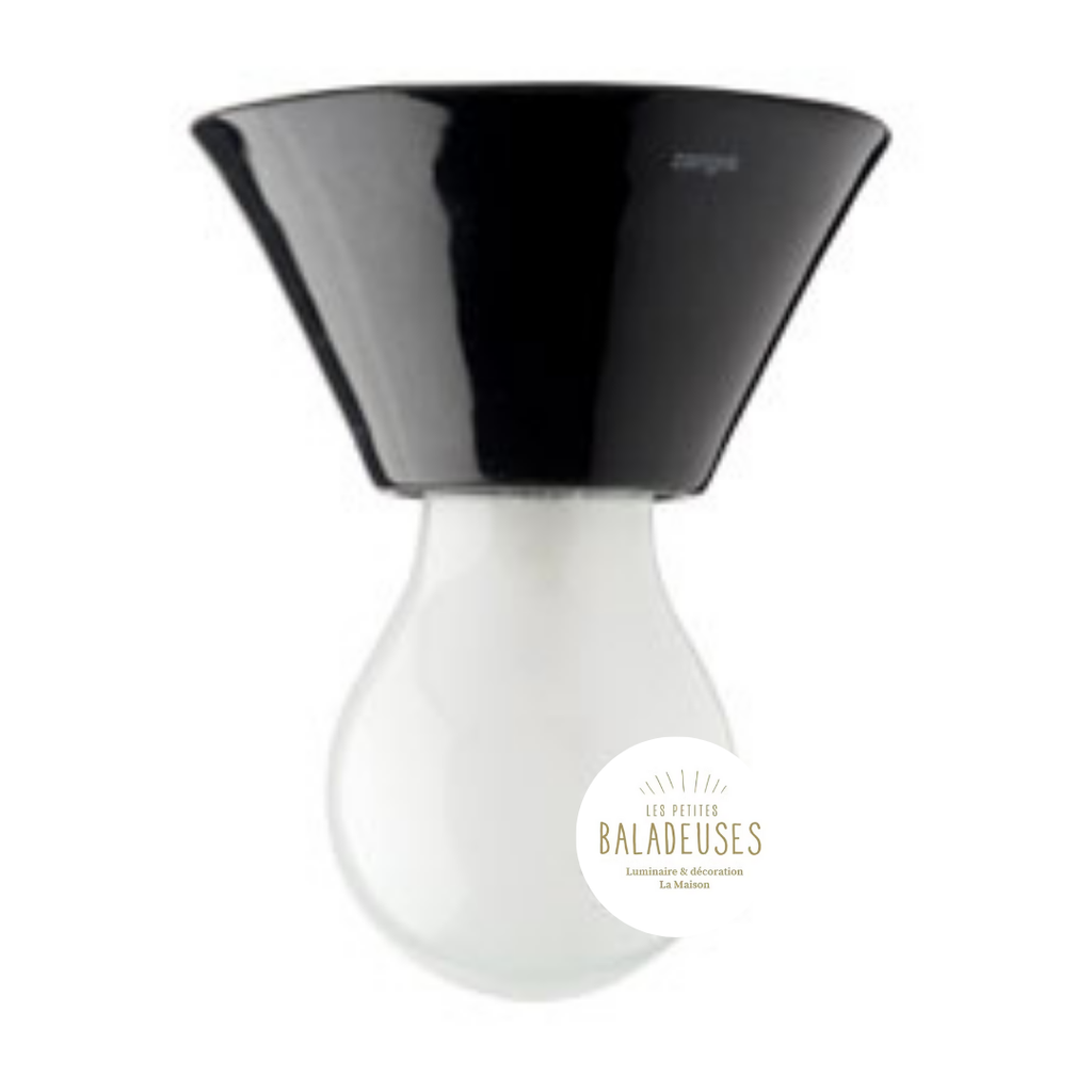 applique porcelaine cone noire zangra
