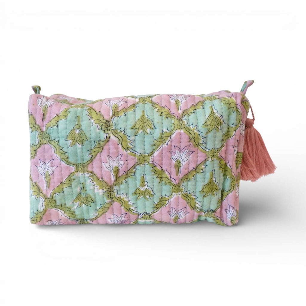 Trousse de toilette en coton imprimé N°121