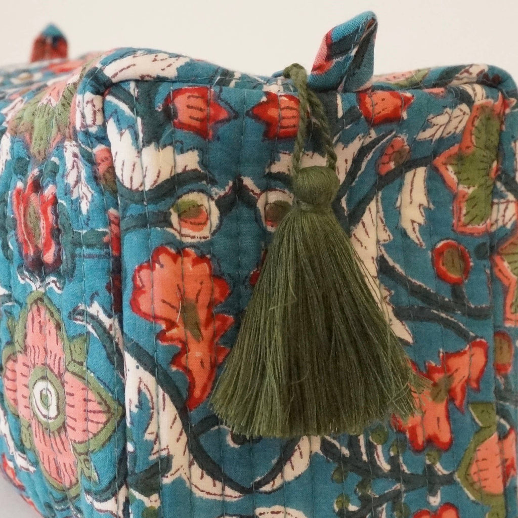 Trousse de toilette en coton imprimé N°105