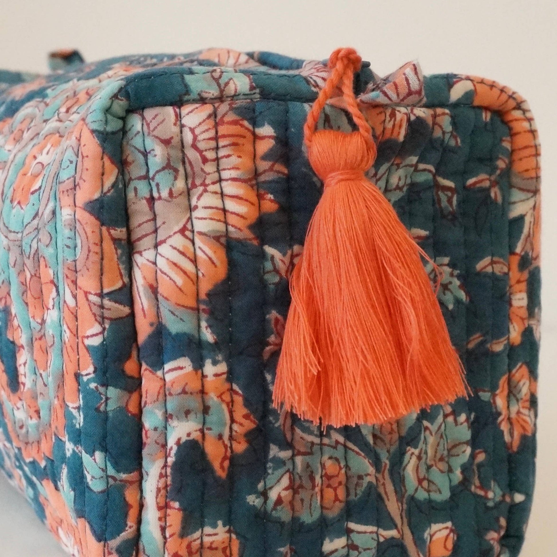 Trousse de toilette en coton imprimé N°107