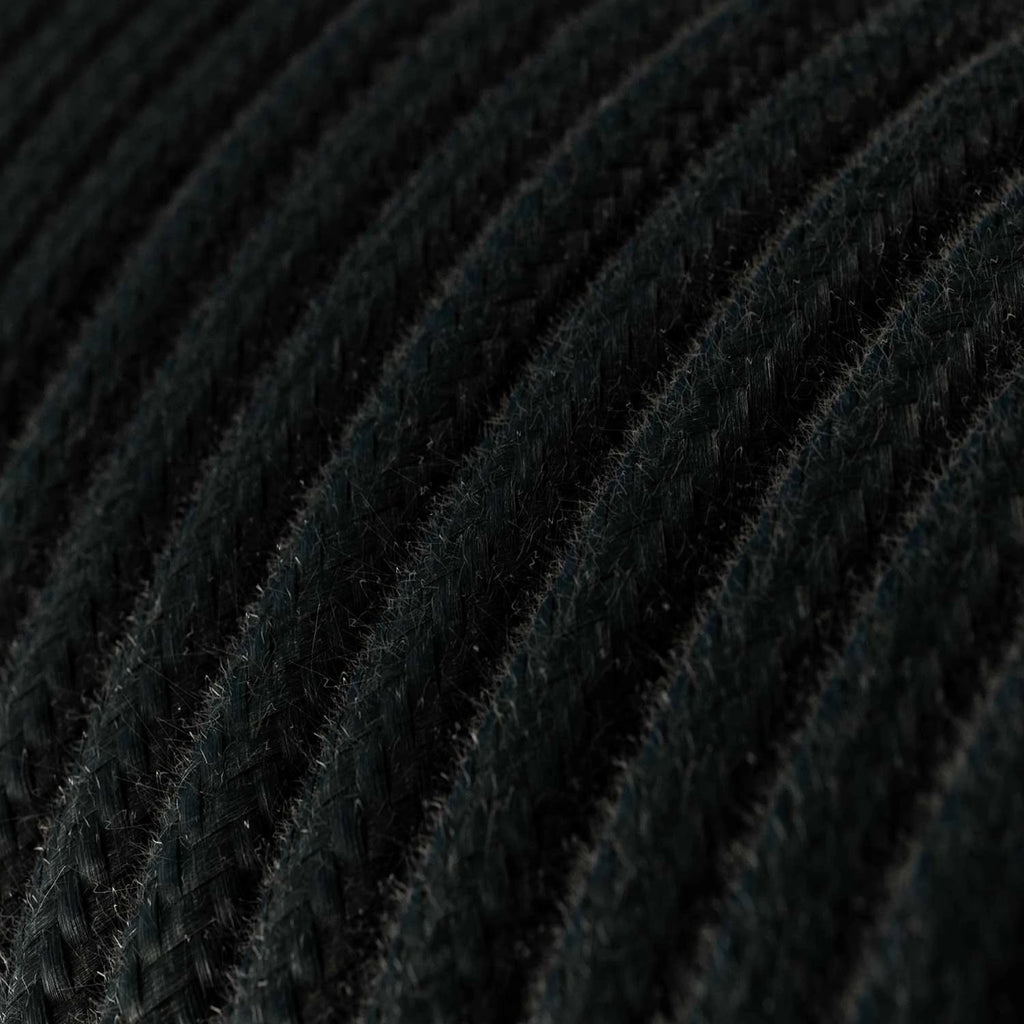 câble électrique en tissu gris 