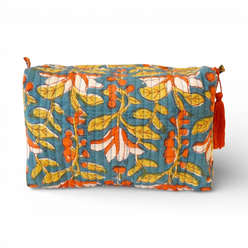 Trousse de toilette en coton imprimé N°124