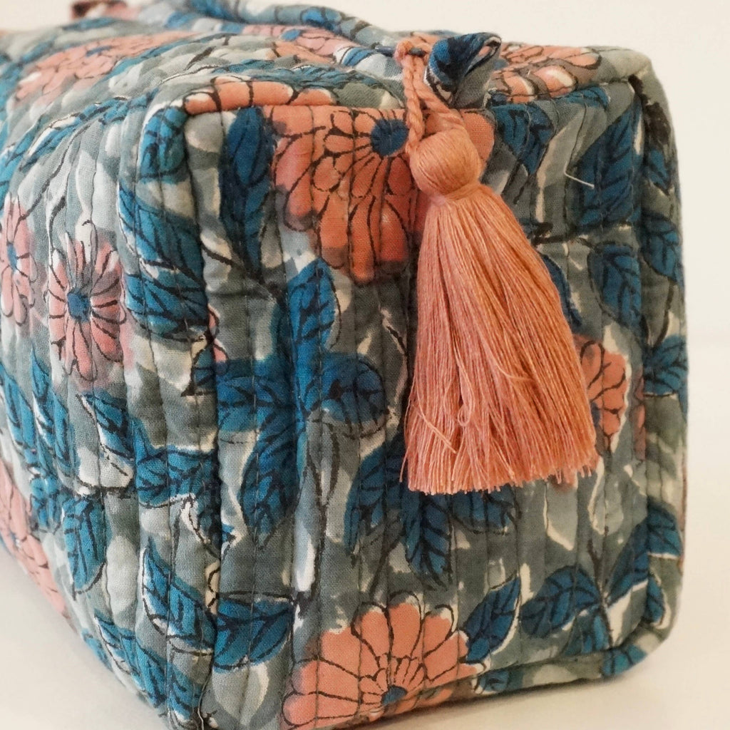 Trousse de toilette en coton imprimé N°93