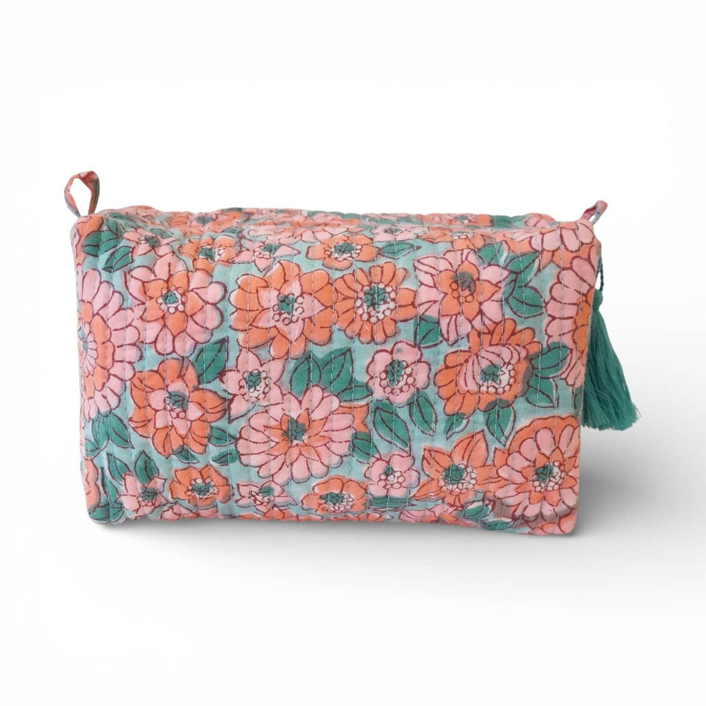 Trousse de toilette en coton imprimé N°113