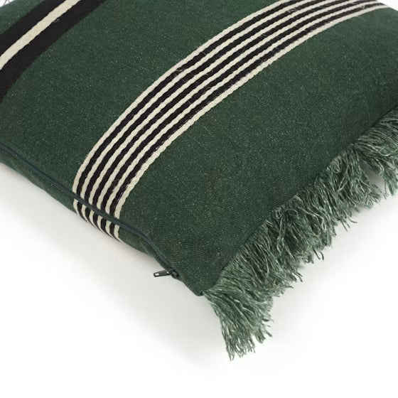 fouta plaid lin libecco racong green nantes les petites baladeuses