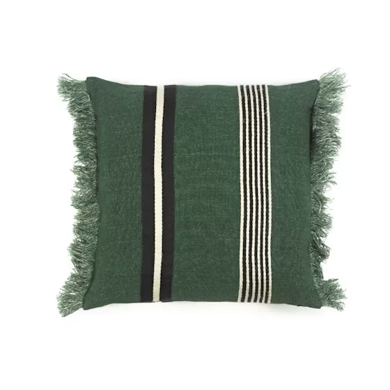 fouta plaid lin libecco racong green nantes les petites baladeuses