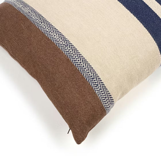Housse de coussin en lin - Marina Stripe