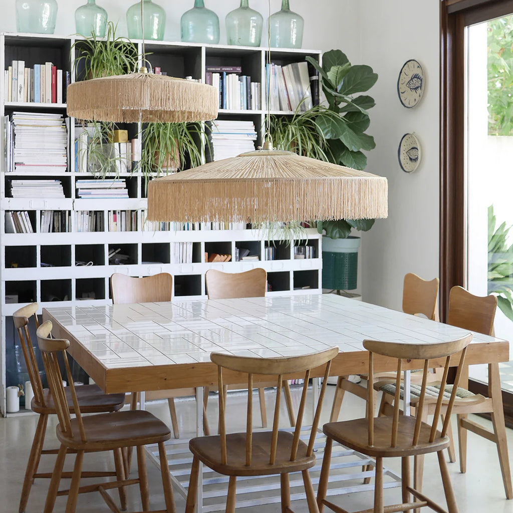 suspension à franges dorés honoré déco taille m