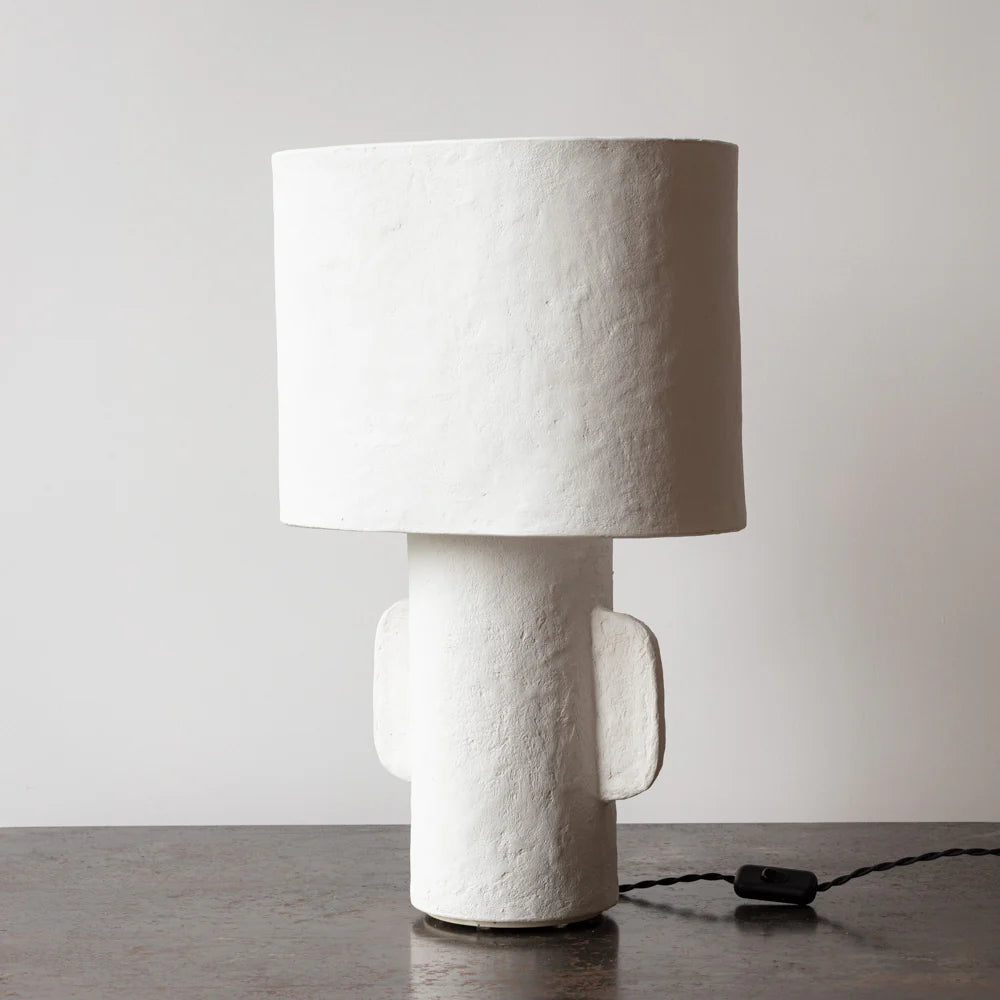 Lampe à poser Earth en papier mâché 01