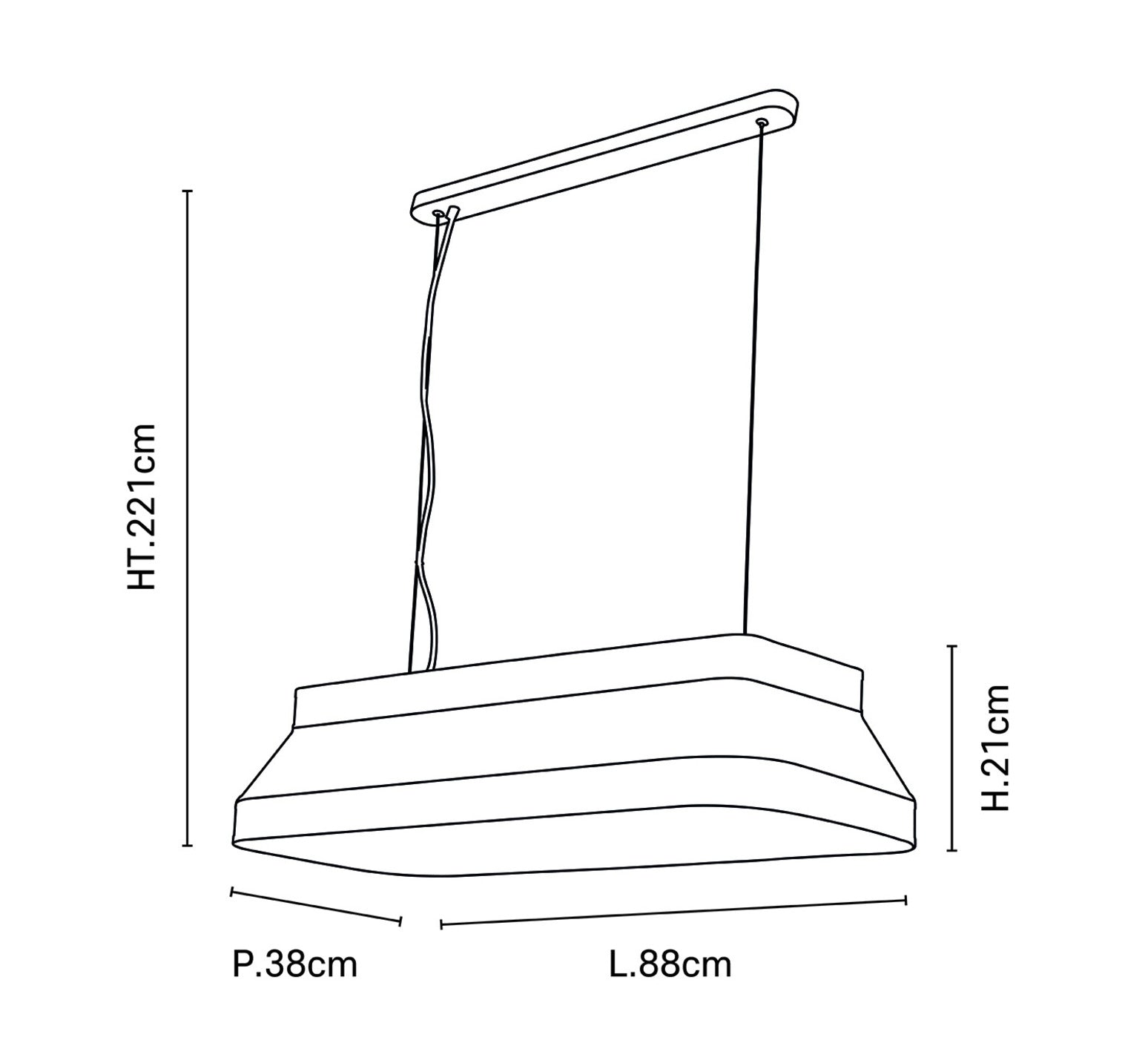 Suspension Square 3L