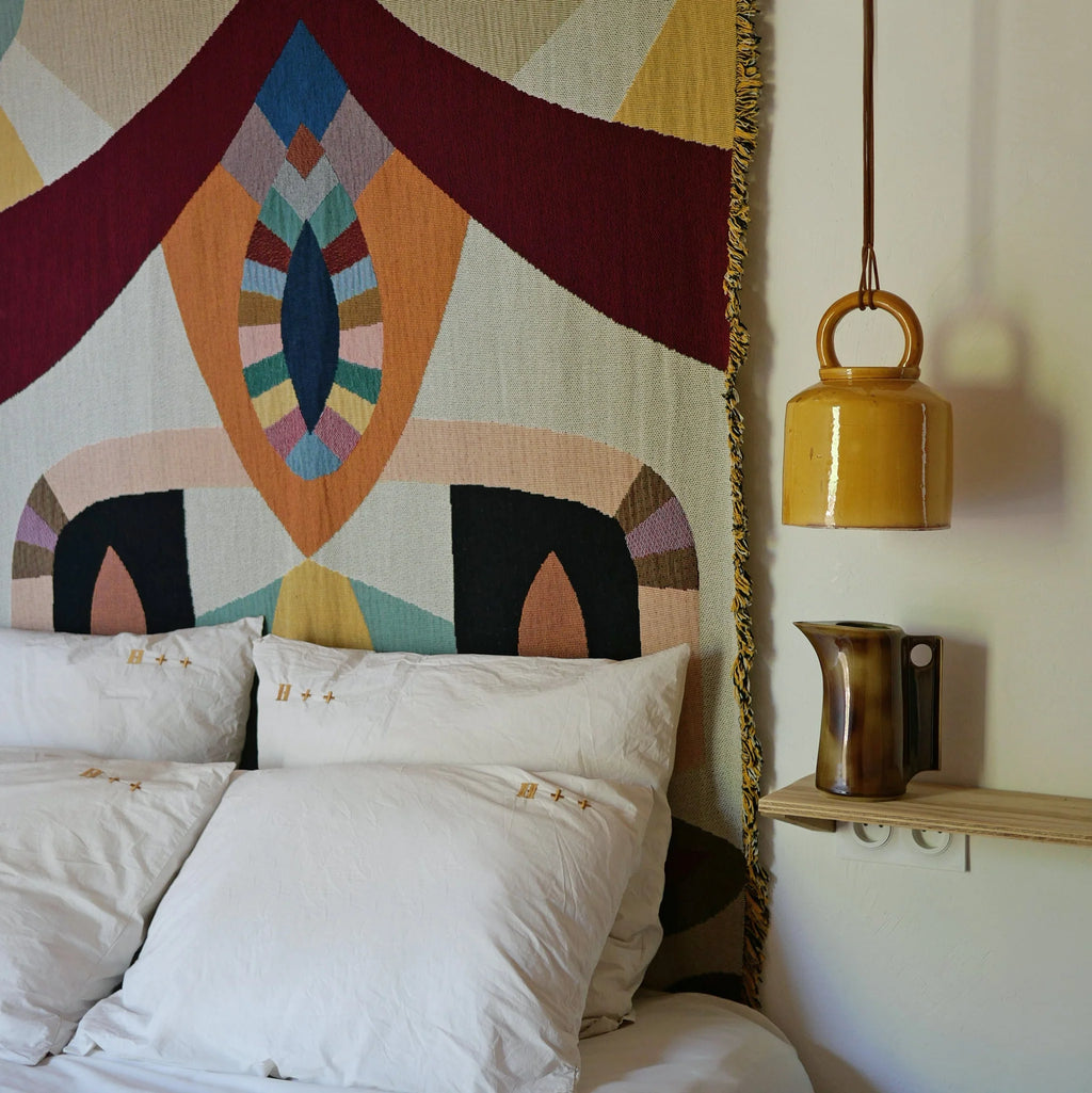 suspension nori jaune brulé émaillé honoré déco