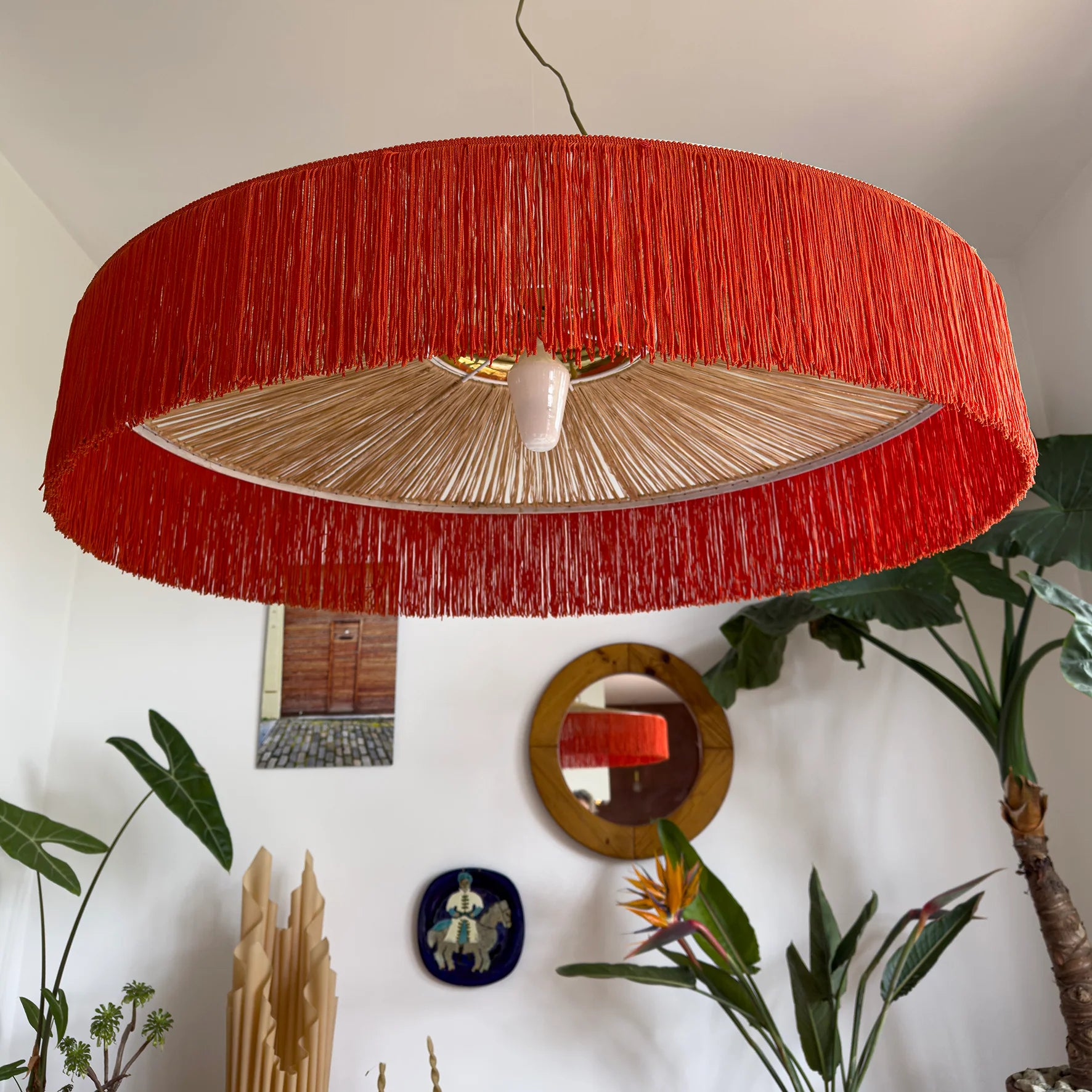 suspension_parasol_frange_orange honore deco 