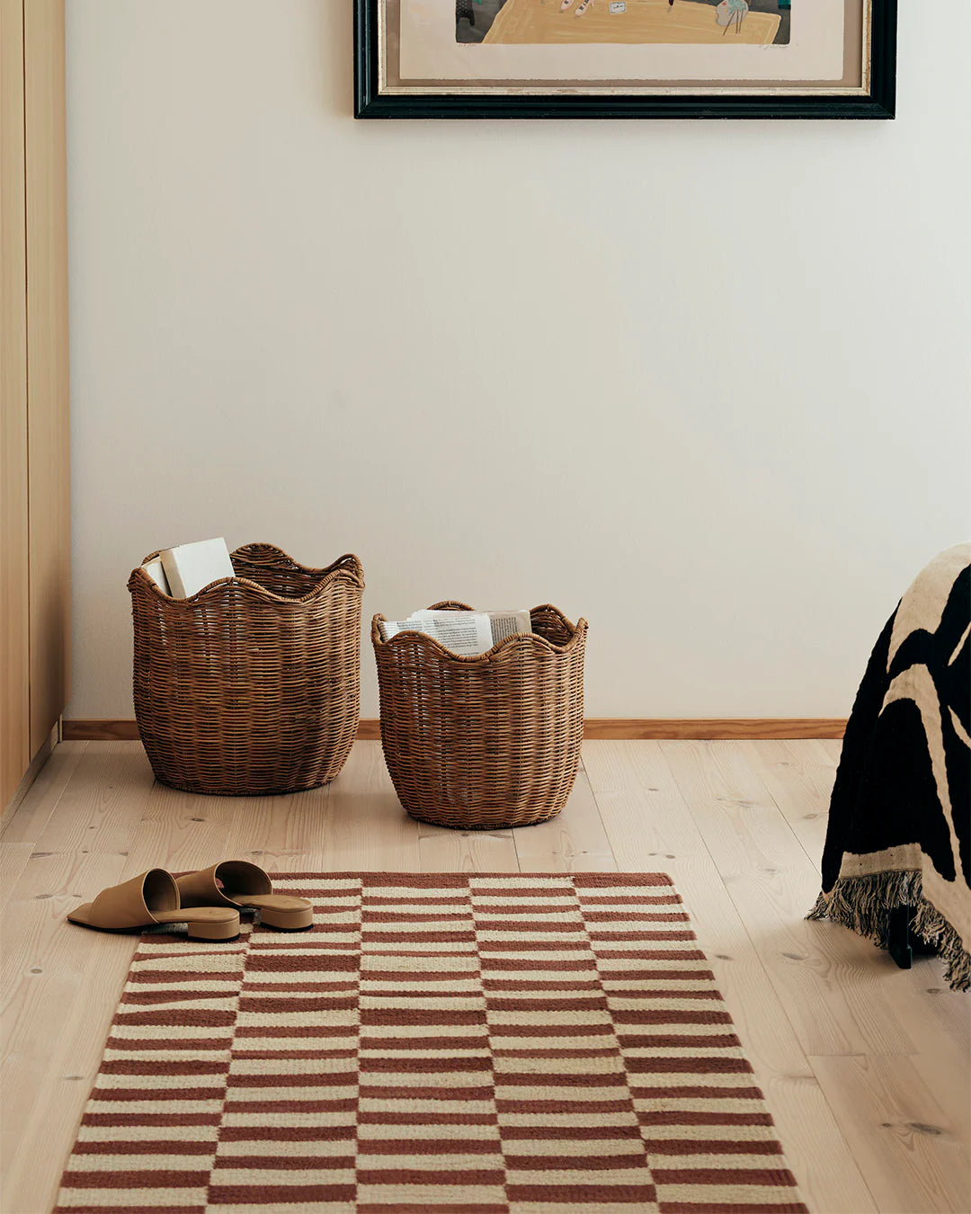 tapis jane damier terracota broste copenaghen nantes les petites baladeuses