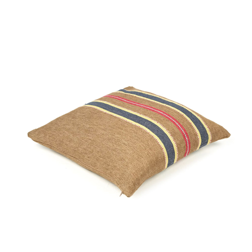 Housse de coussin en lin - Camp Stripe