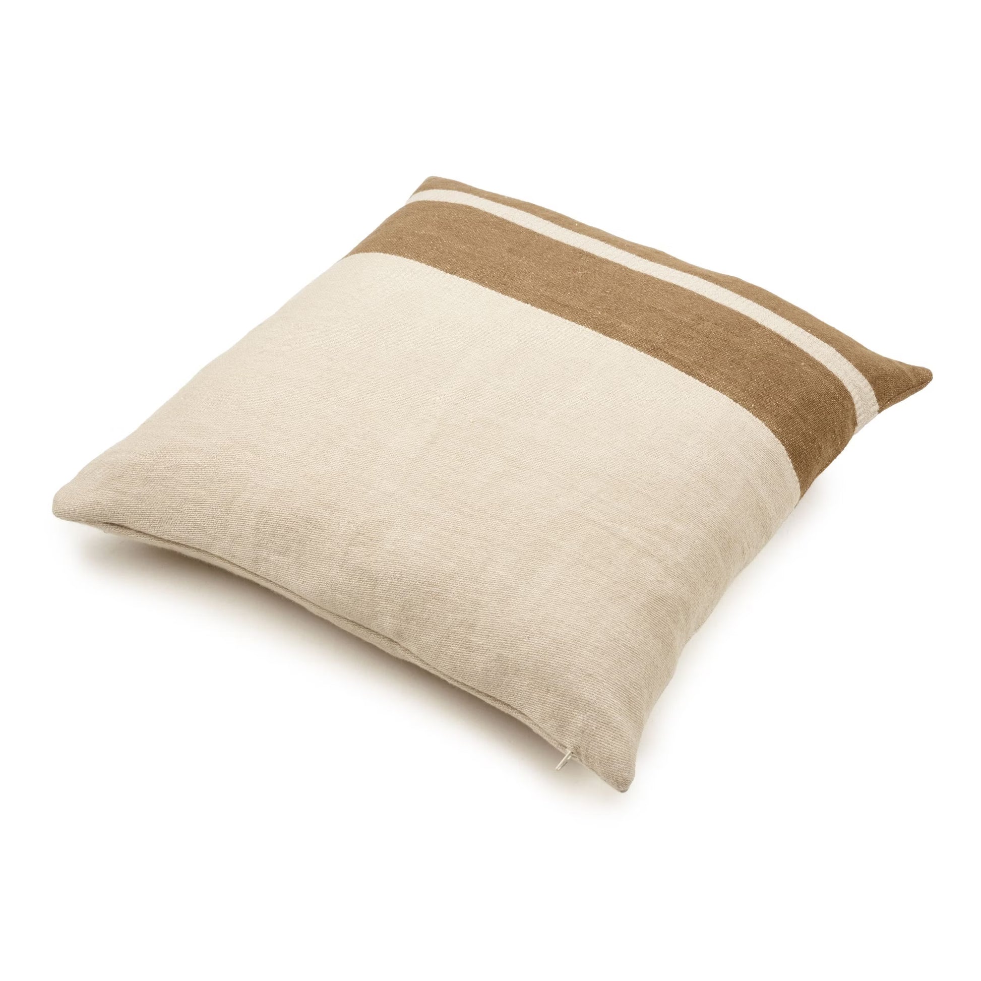 Housse de coussin en lin - Railroad Stripe