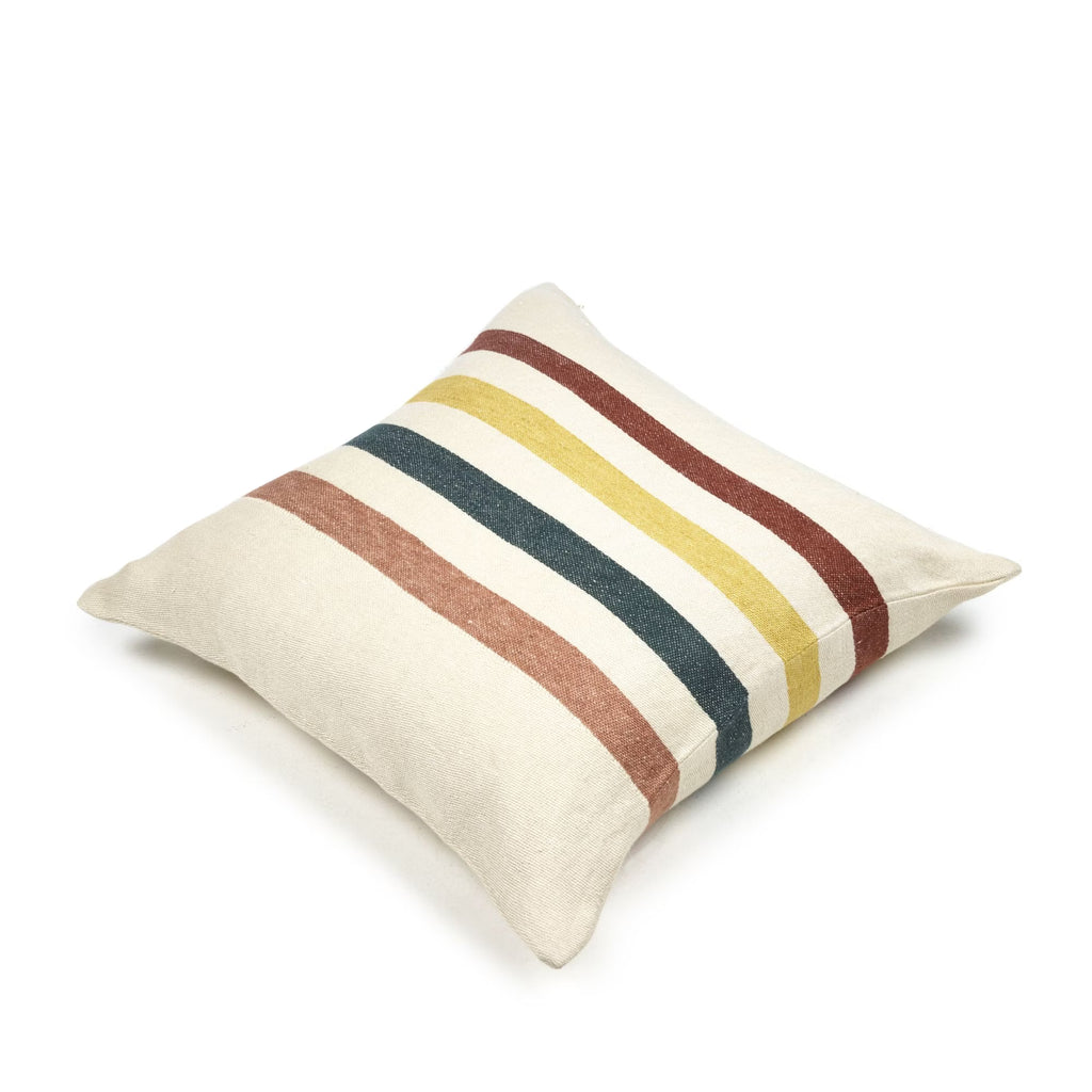 Housse de coussin en lin - Lake Stripe