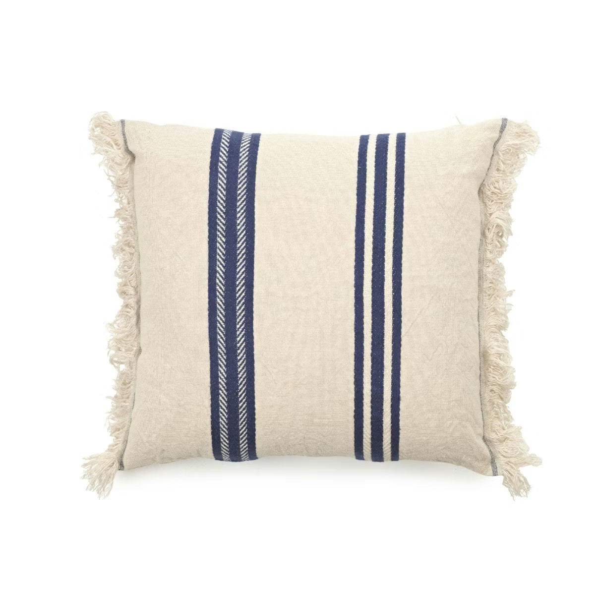 Housse de coussin en lin - Indigo